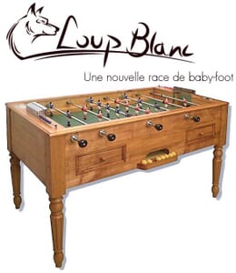 Baby-foot de style Louis Philippe Loup Blanc
