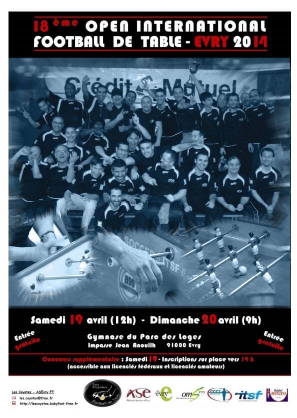 Tournoi de baby-foot organisé par le club des Coyotes d'Evry