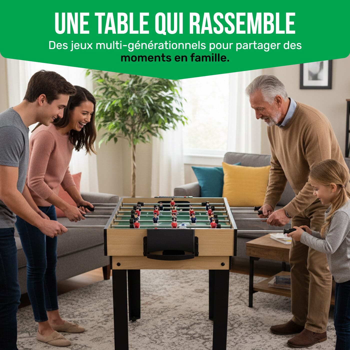 Kery - Table multi-jeux 10 en 1