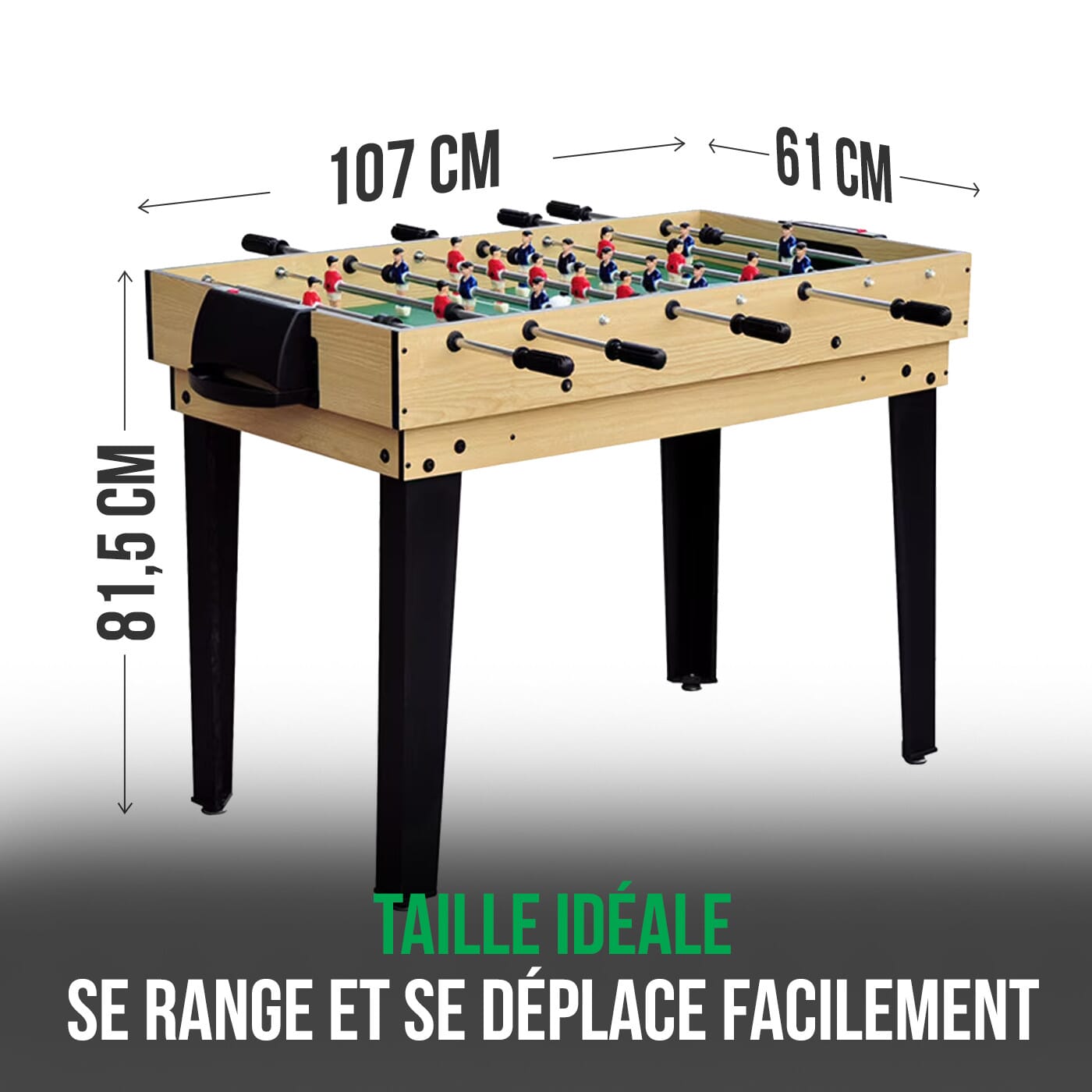 Kery - Table multi-jeux 10 en 1