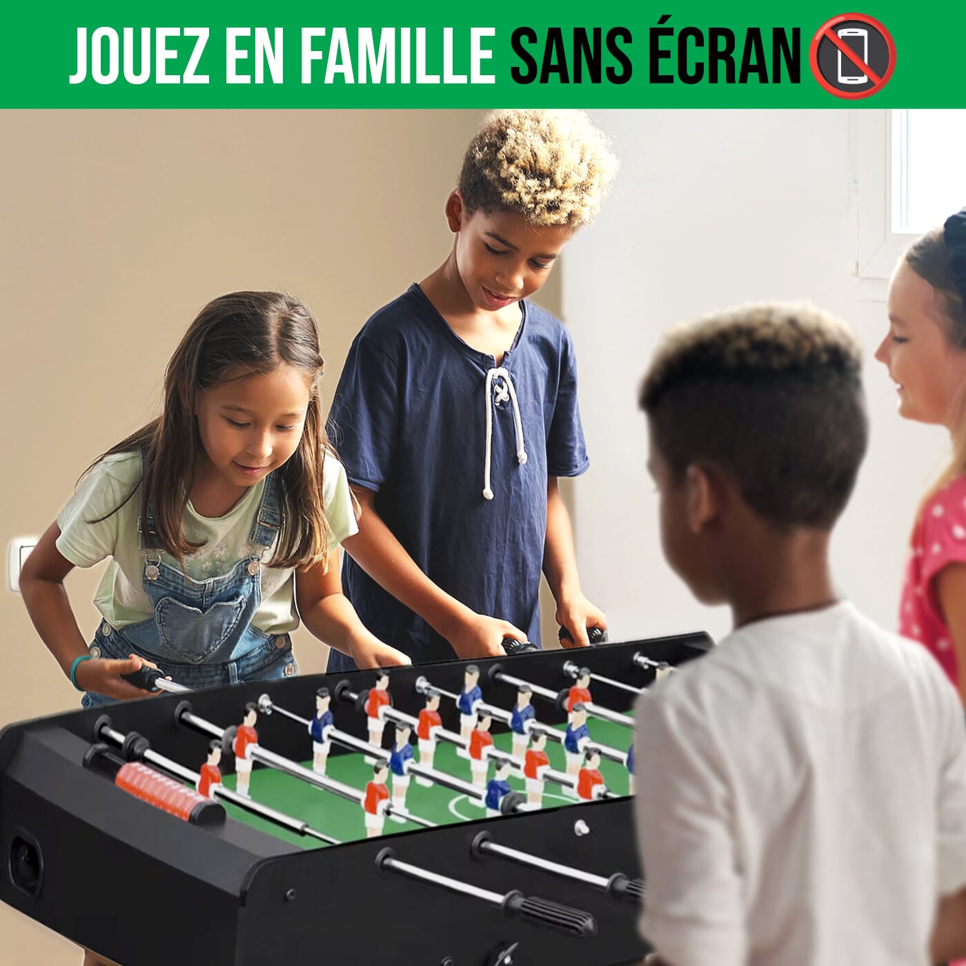Baby foot Zizou pliable bois noir
