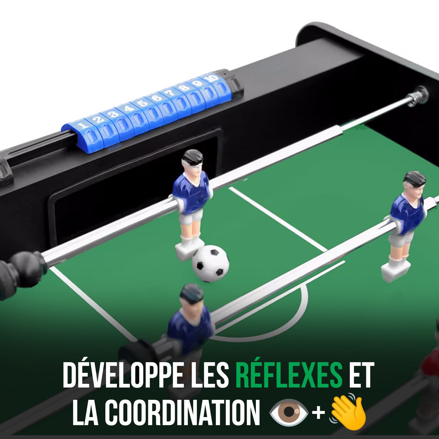 Baby foot Zizou pliable bois noir