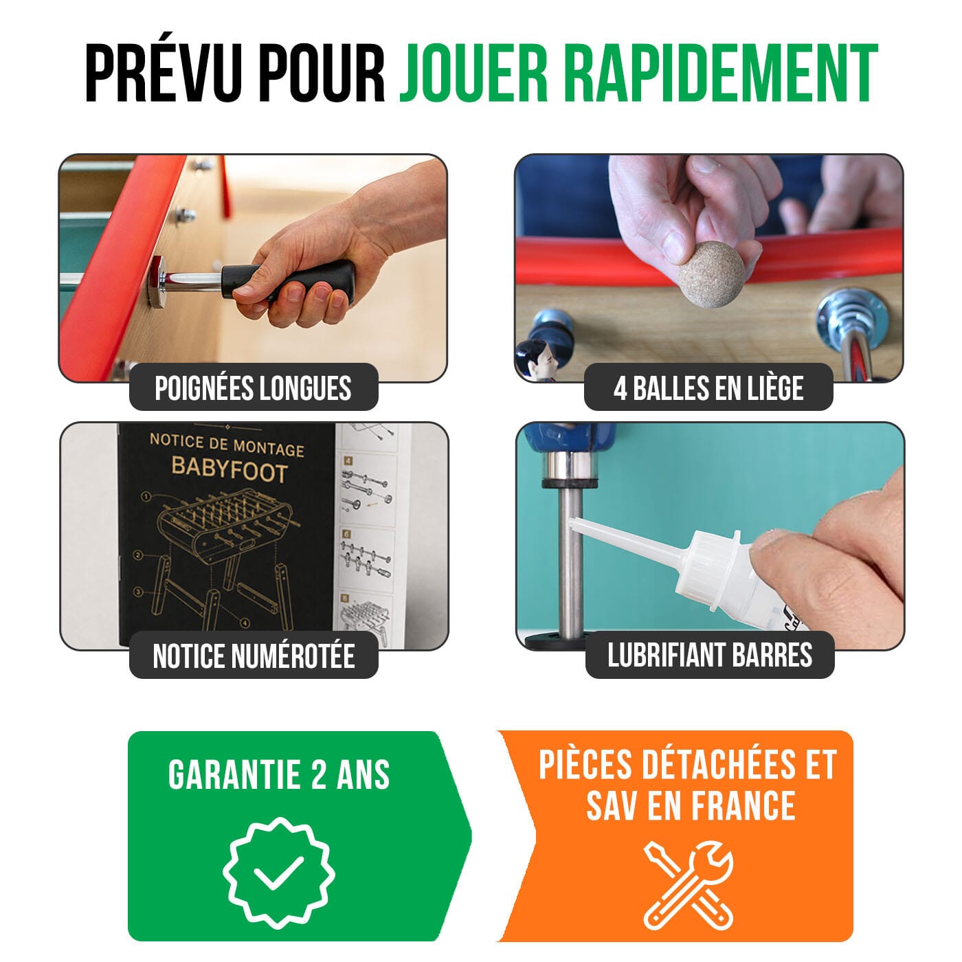 Baby foot Monnayeur de bar en bois clair