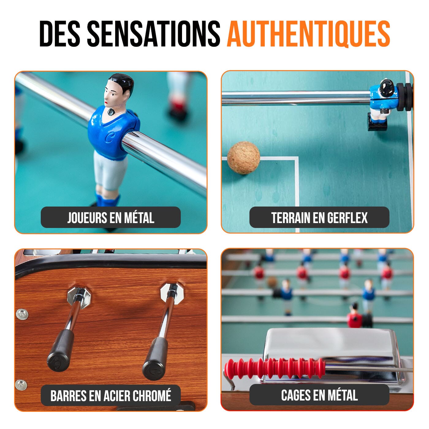Babyfoot monnayeur de bar en bois fonce