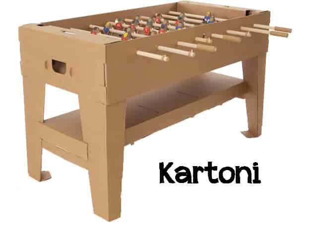 Baby foot Kartoni en carton recyclé