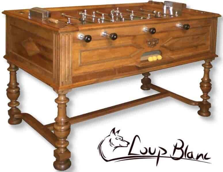 Baby-foot Loup Blanc Volga style Henri II