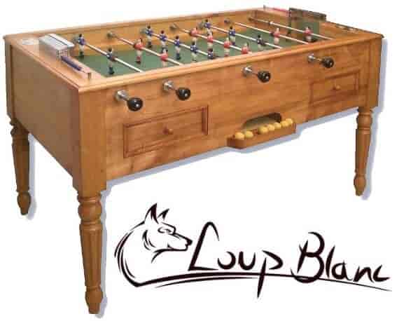 Baby-foot Loup Blanc Babylonia Style Louis Philippe