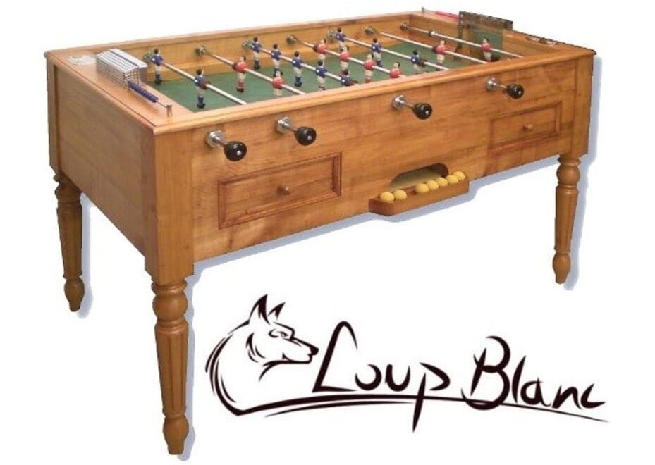 Baby-foot Loup Blanc Babylonia Style Louis Philippe
