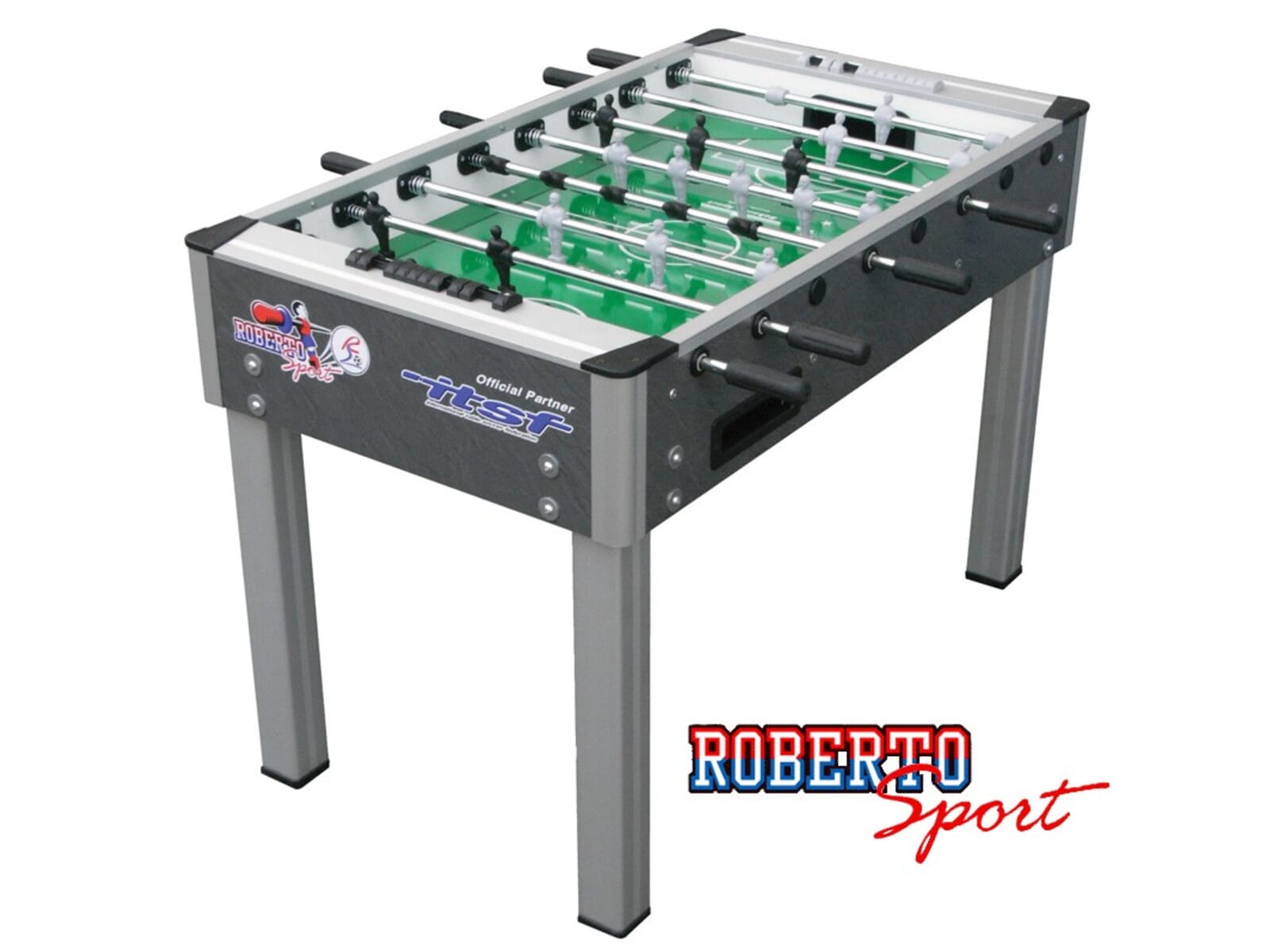 Babyfoot NEW CAMP ROBERTO SPORT BLEU ET ROUGE avec monnayeur 50ct Babyfoot NEW CAMP ROBERTO SPORT BLEU ET ROUGE avec monnayeur 50ct