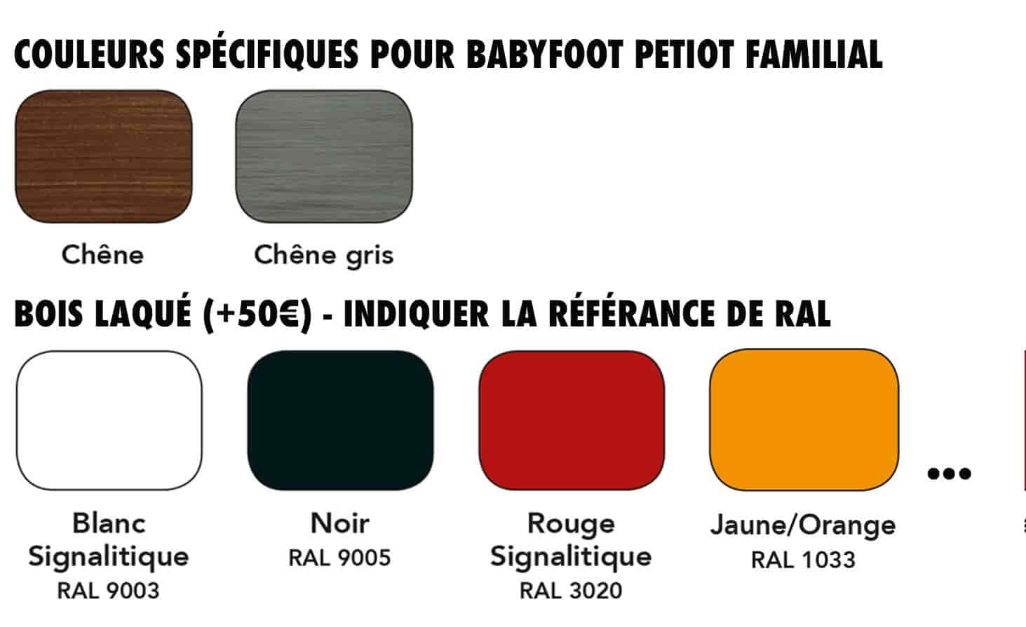 Baby foot Petiot Familial