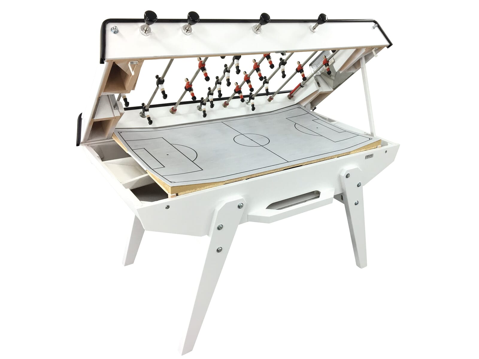 HLC Baby Foot Pliable Table de Football Adaptée aux Adultes et aux Enfants, Idéale pour 2-4 Personnes Comprend Deux Balles, Dimensions : 121cm x 61cm x 81cm HLC Baby Foot Pliable Table de Football Adaptée aux Adultes et aux Enfants, Idéale pour 2-4 Personnes Comprend Deux Balles, Dimensions : 121cm x 61cm x 81cm