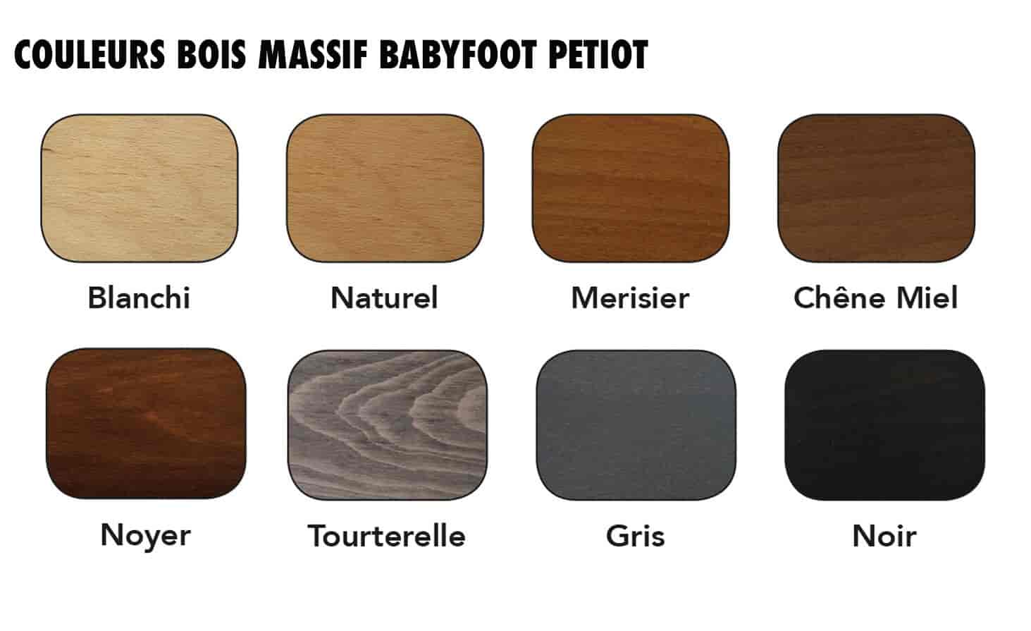 Baby Foot Petiot Monnayeur Café hêtre naturel