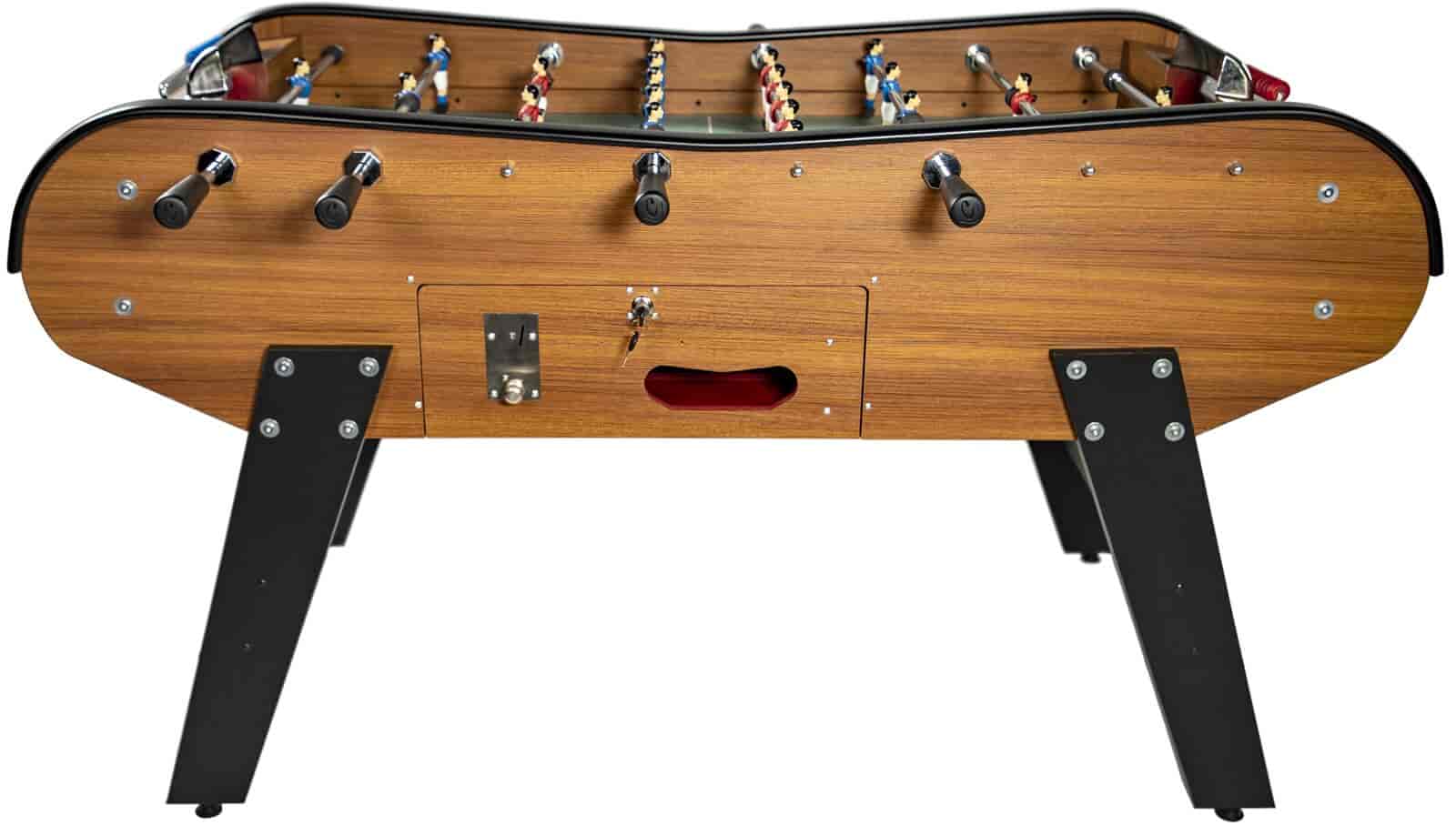 Baby foot avec monnayeur Catenaccio de bar en bois foncé