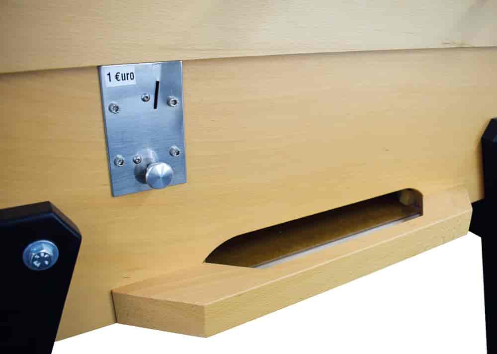 Baby Foot Petiot Monnayeur Café hêtre naturel
