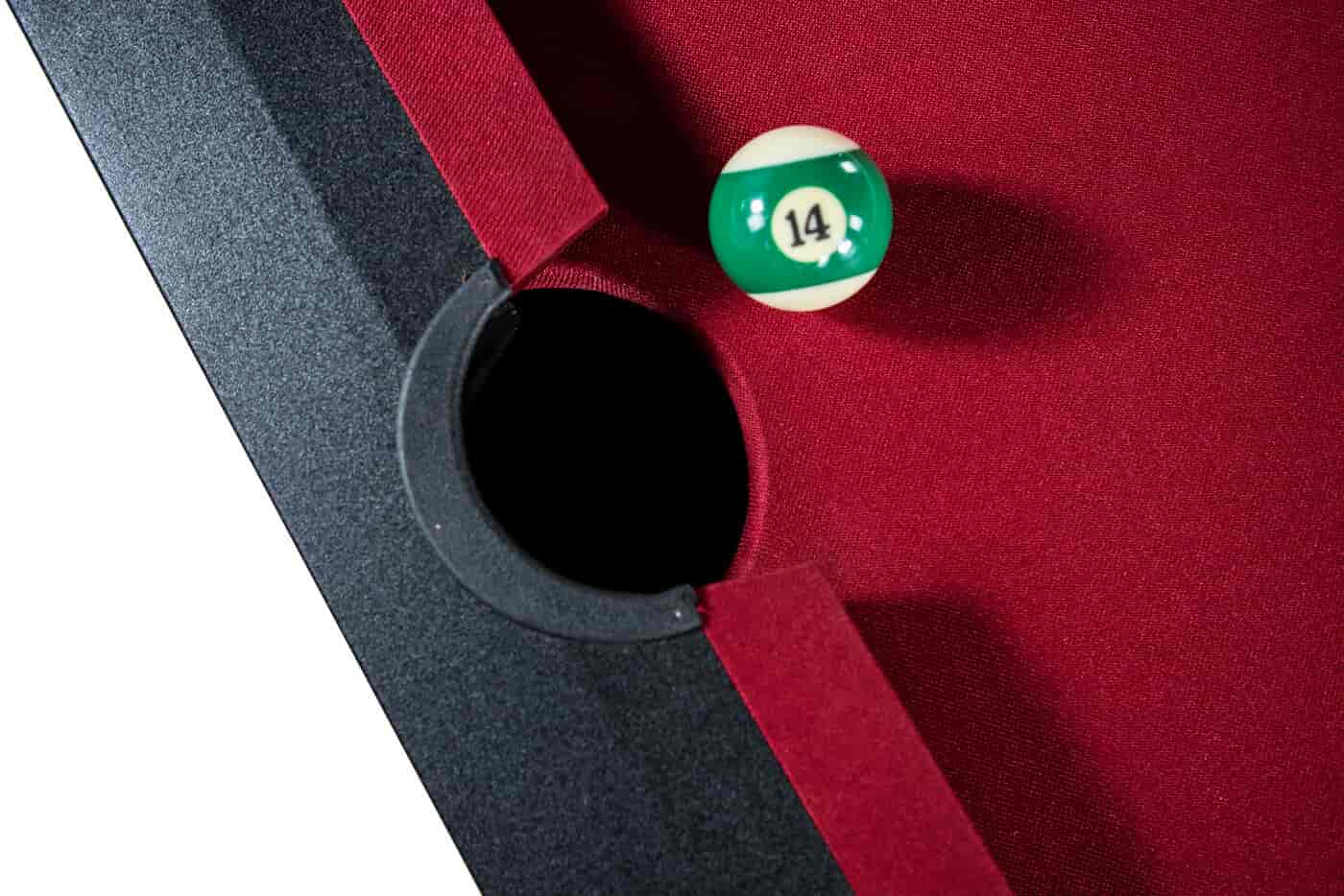 Billard Americain 6FT noir tapis rouge Montgomery