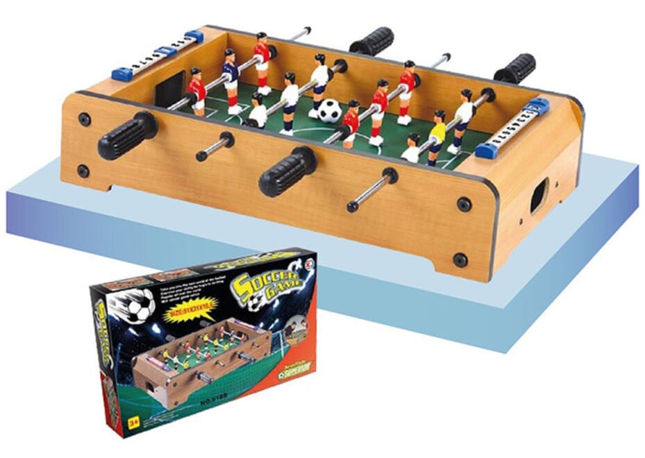 Table multi jeux adulte 5 en 1 Top Futbolin - Babyfoot Vintage