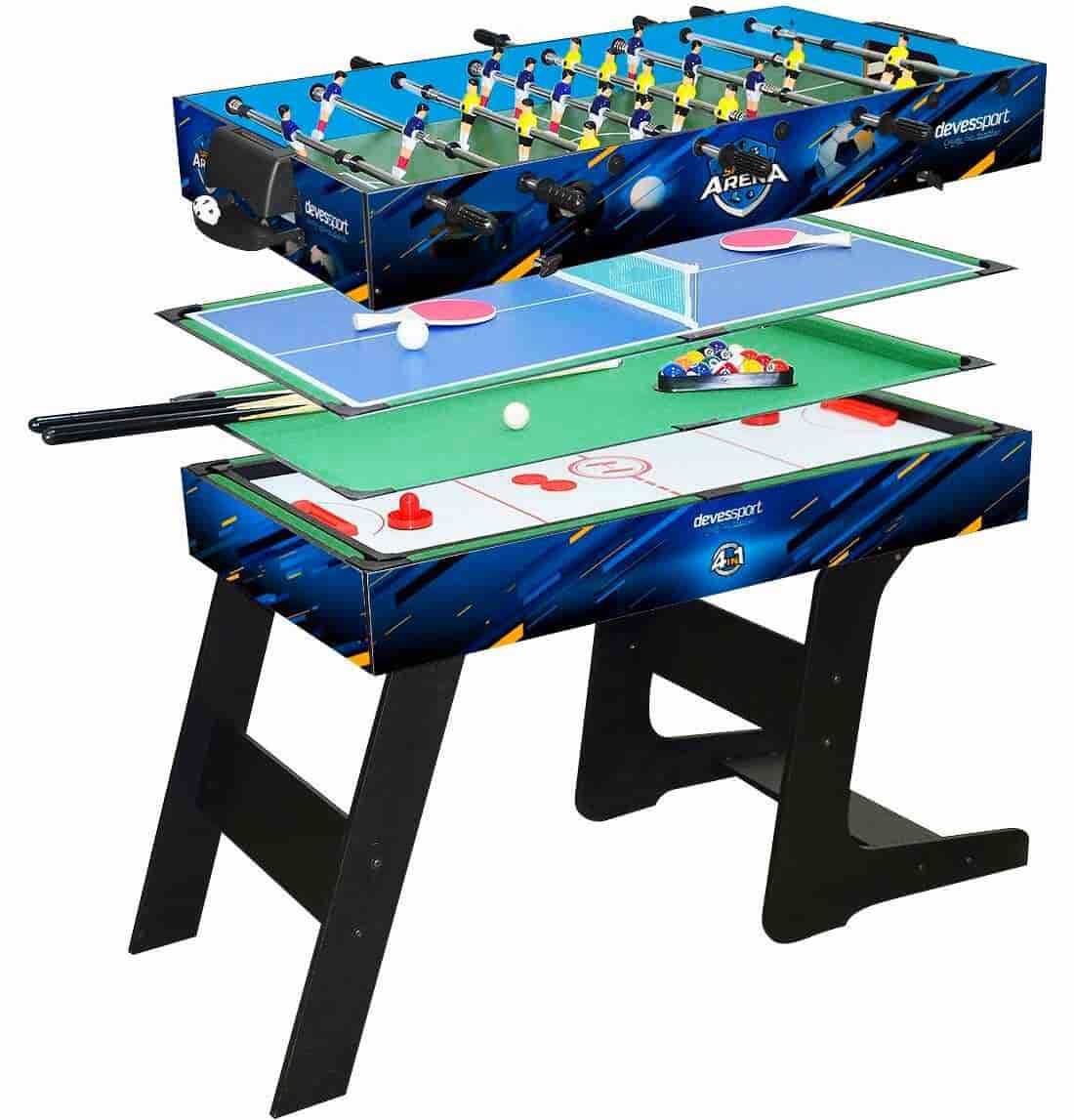 Baby Foot multi jeux 4 en 1 pliable Arena Top Futbolin