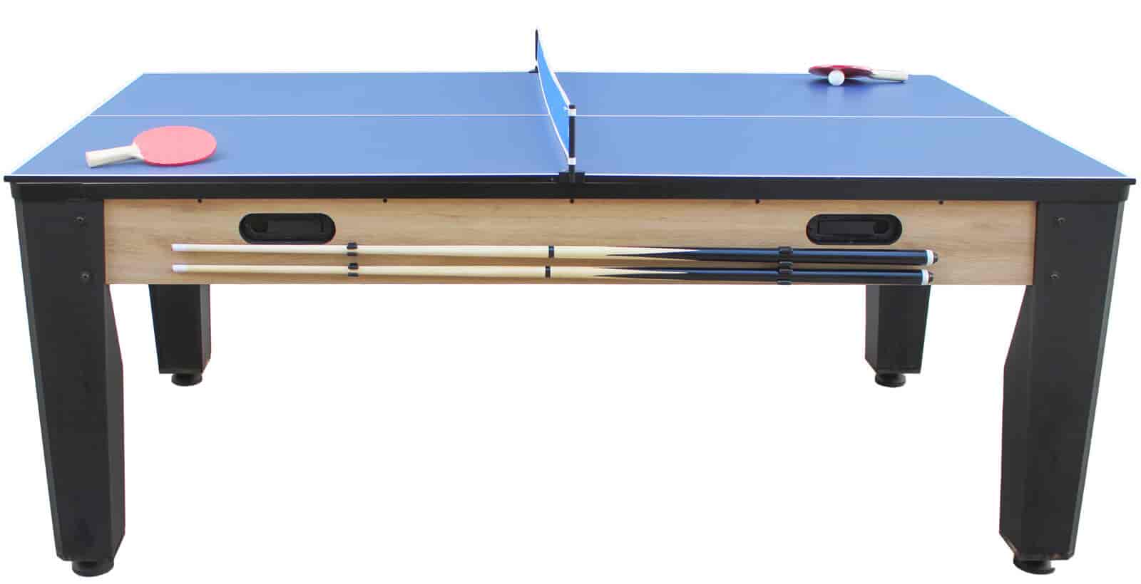 TABLE MULTI JEUX BILLARD CONVERTIBLE AIR HOCKEY INDUSTRIELLE BOIS CLAIR