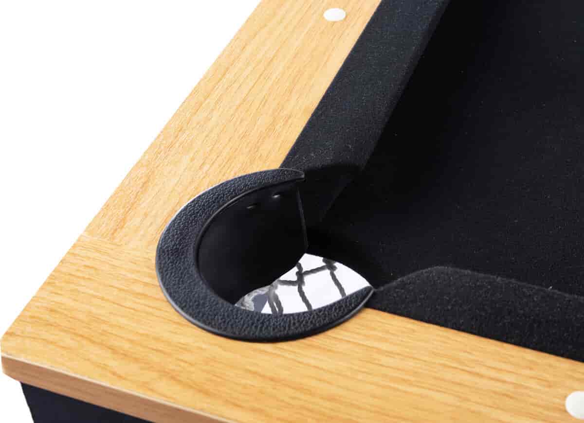 Billard convertible 5FT noir plateau bois, tapis noir