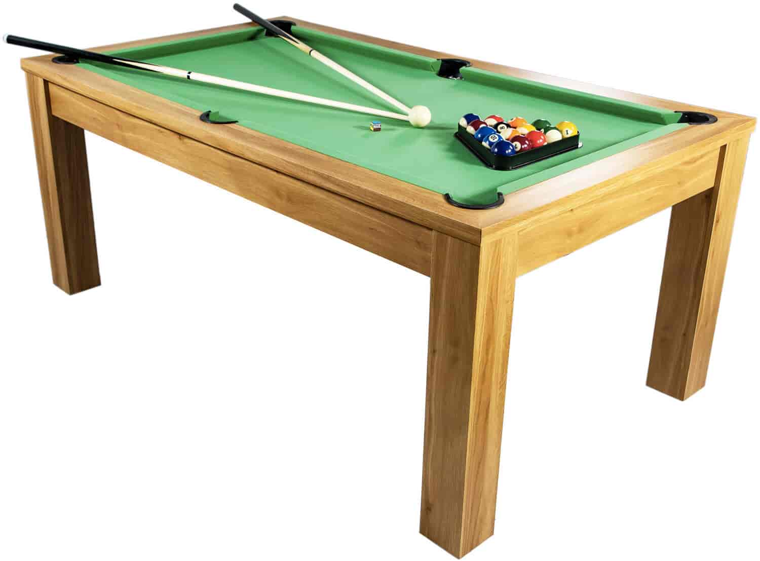 Billard Convertible 6FT bois tapis vert Montgomery