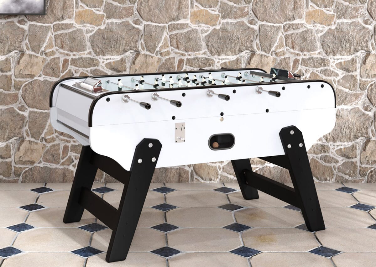 Baby foot Bistrot Blanc avec monnayeur