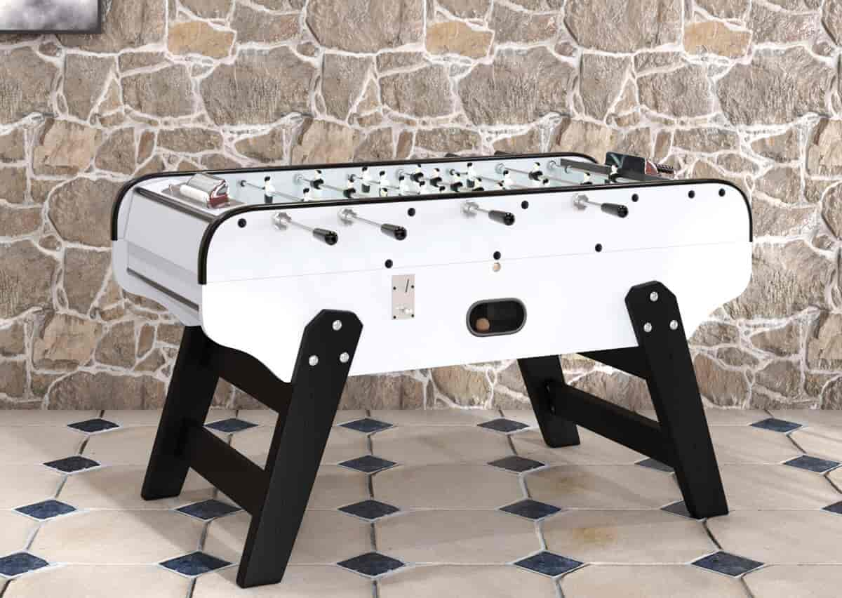 Baby foot Bistrot Blanc avec monnayeur