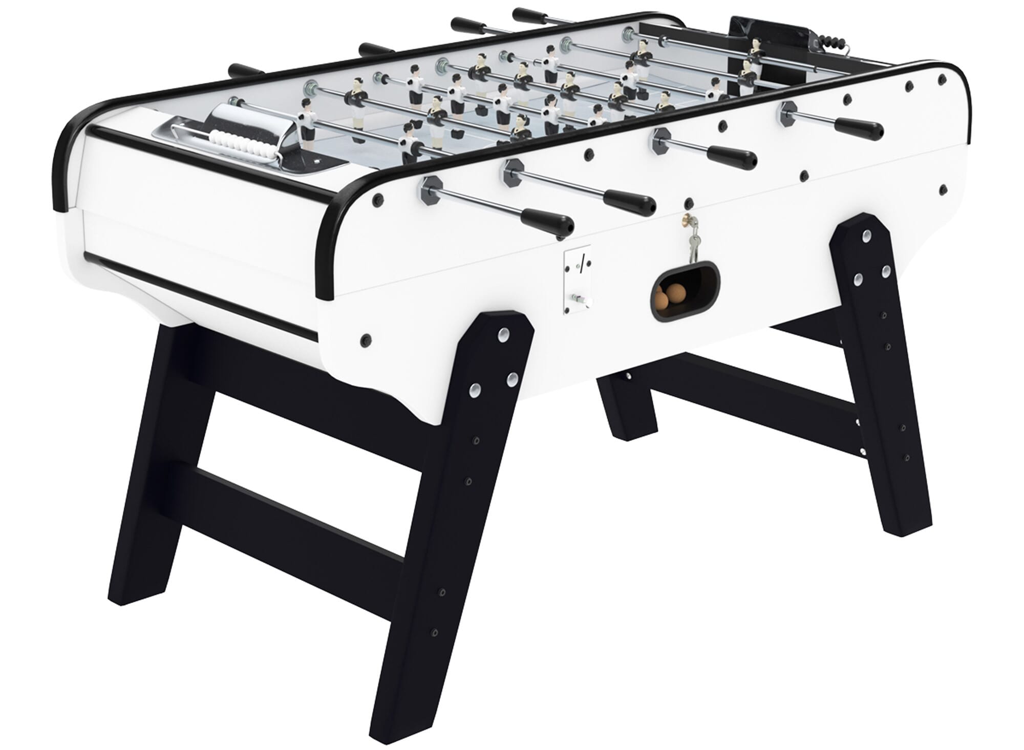 Baby foot Bistrot Blanc avec monnayeur