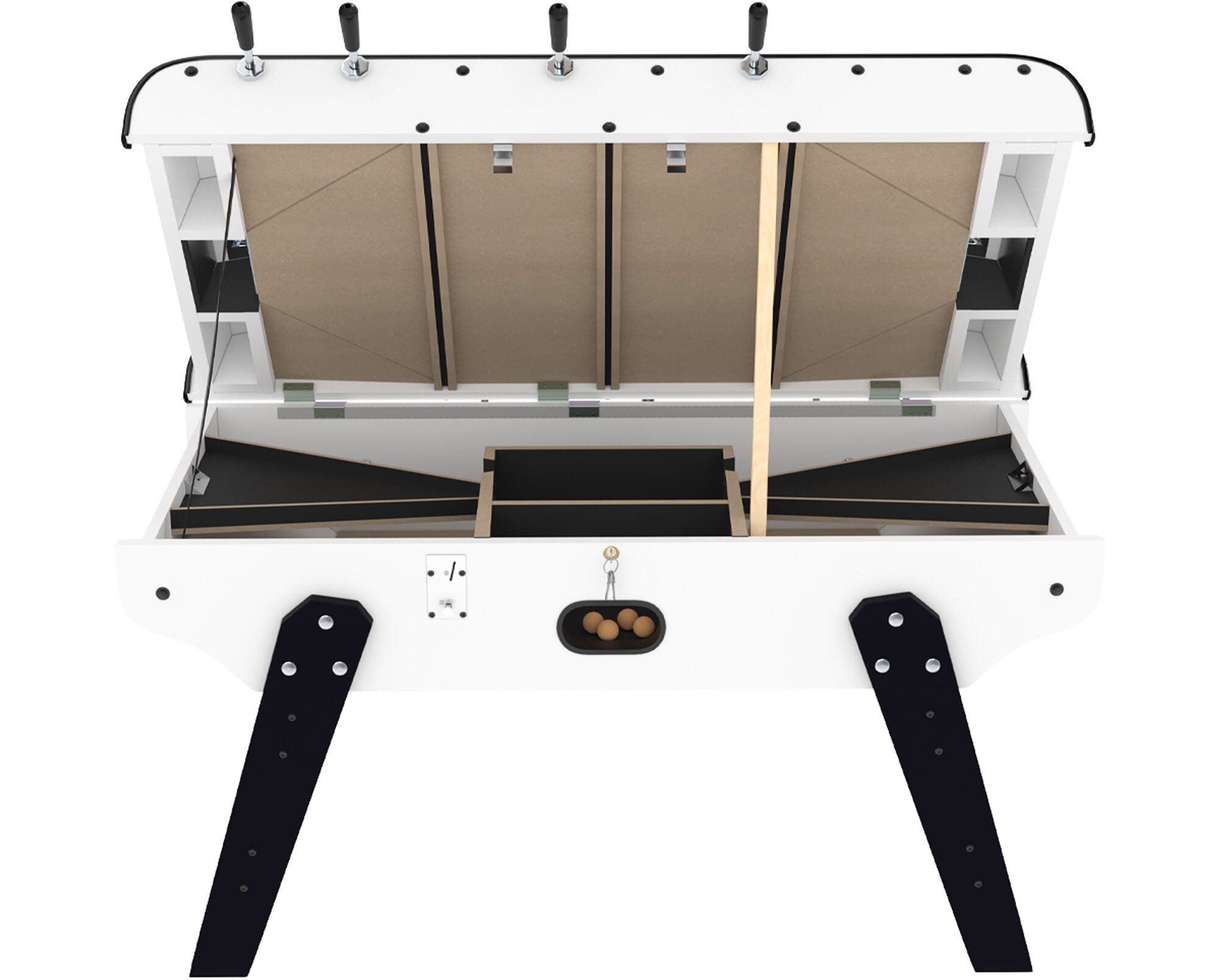 Baby foot Bistrot Blanc avec monnayeur