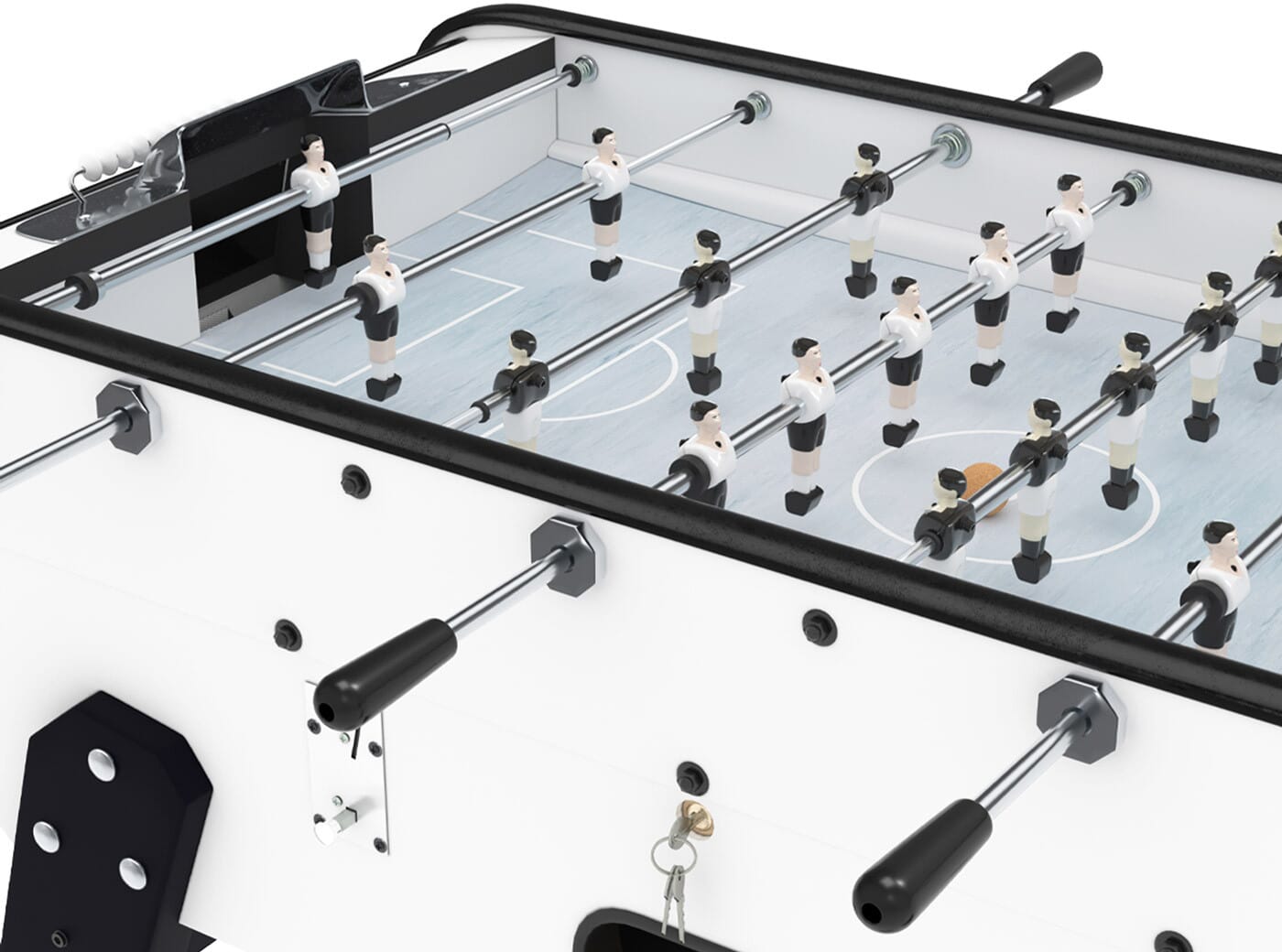 Baby foot Bistrot Blanc avec monnayeur