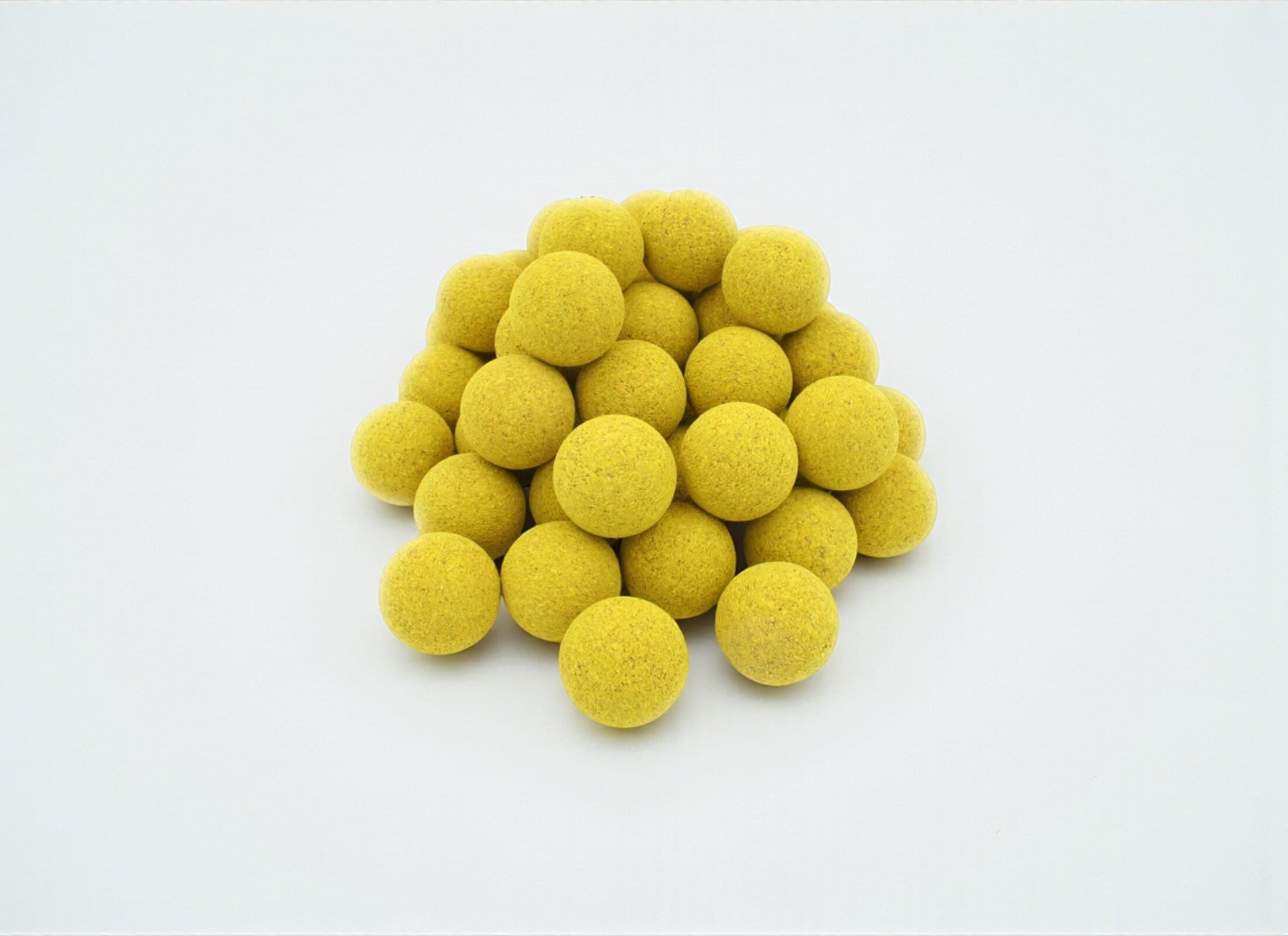 Lot de 10 Balles de Babyfoot en Liège Naturel Jaune – Légères, Silencieuses et Précises