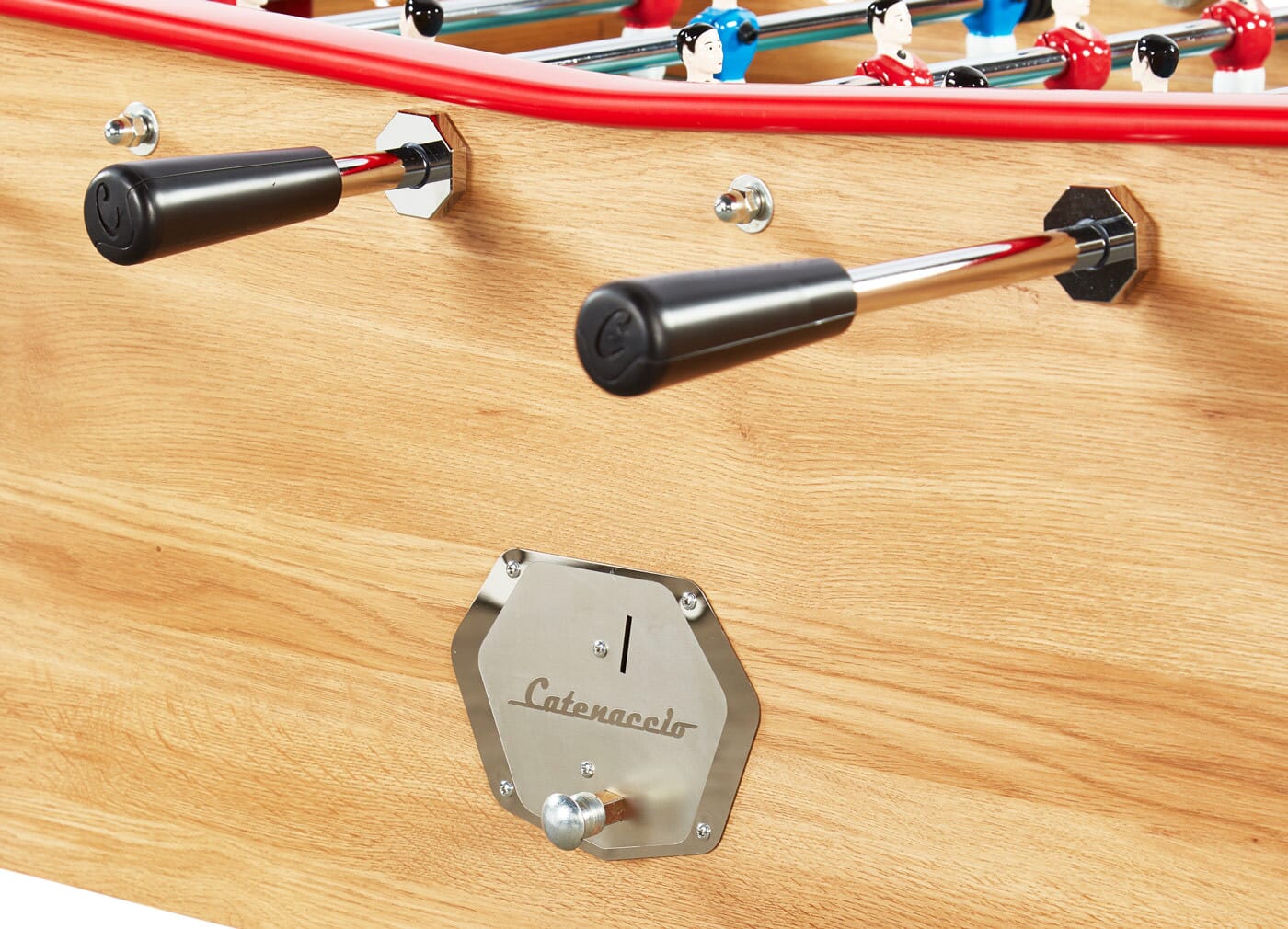 Baby foot avec monnayeur Catenaccio Flex bois clair