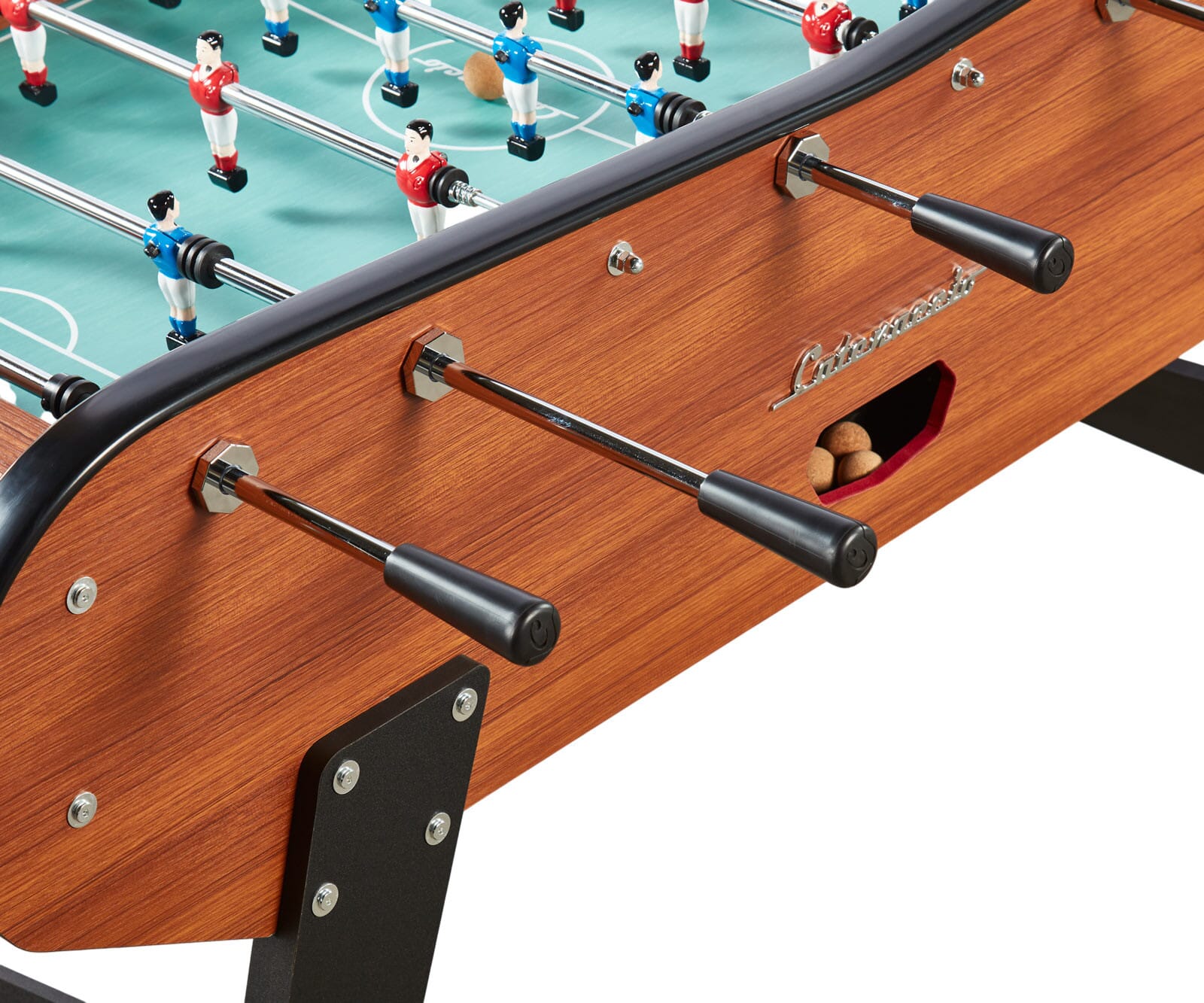 Baby foot avec monnayeur Catenaccio Flex bois foncé