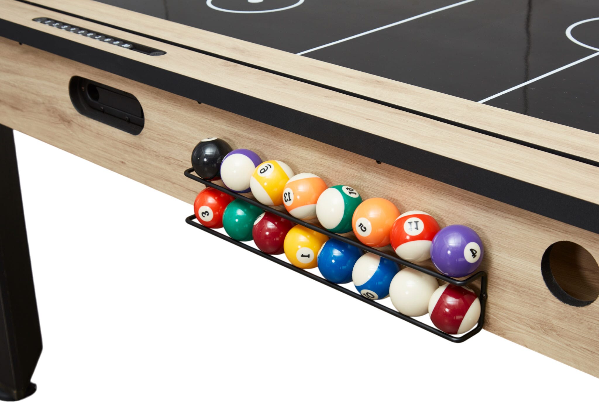 Table Multijeux 7FT Adulte indus bois clair