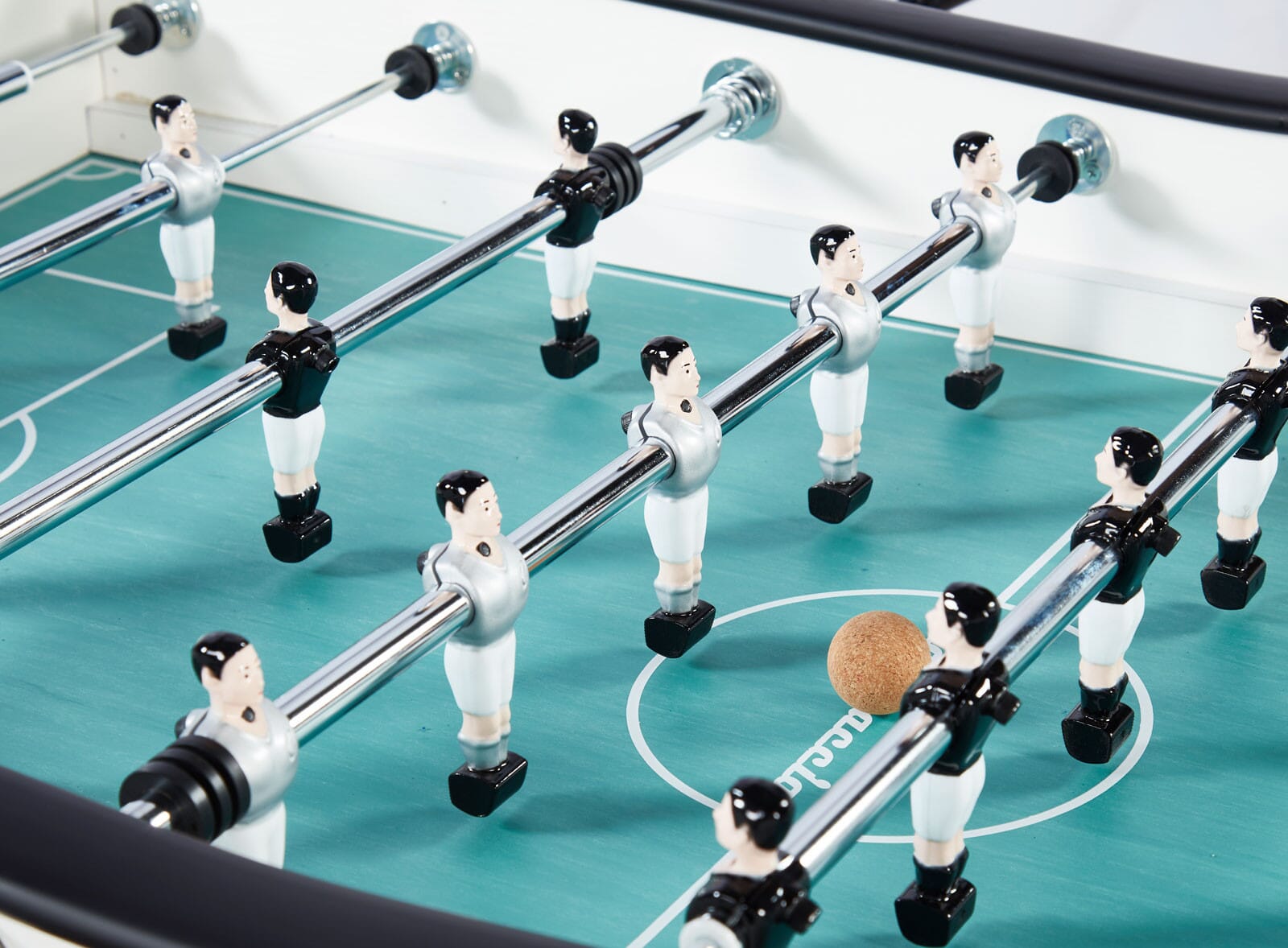 Baby foot de bar en bois Blanc monnayeur