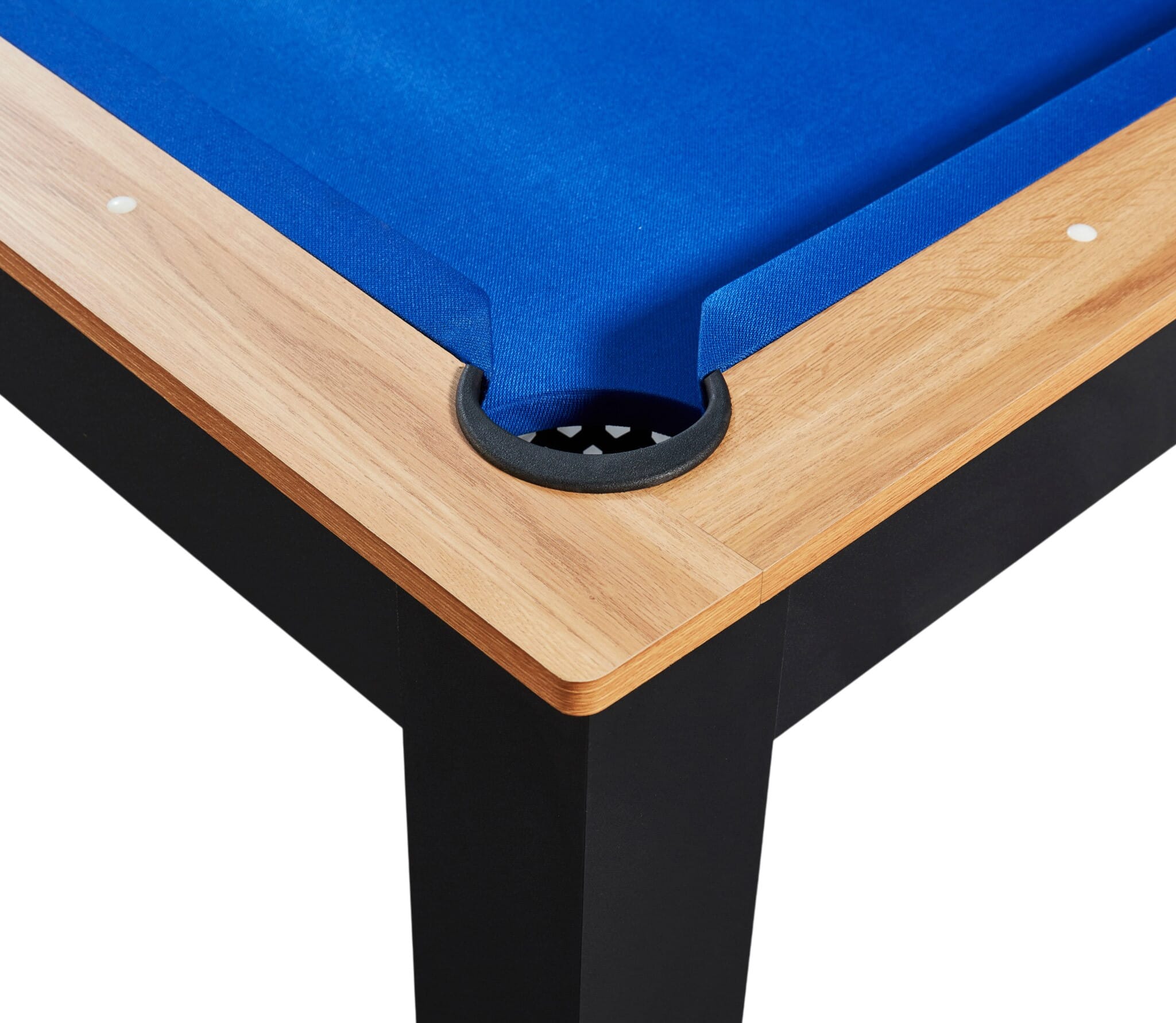 Billard Preggo convertible noir et bois tapis bleu