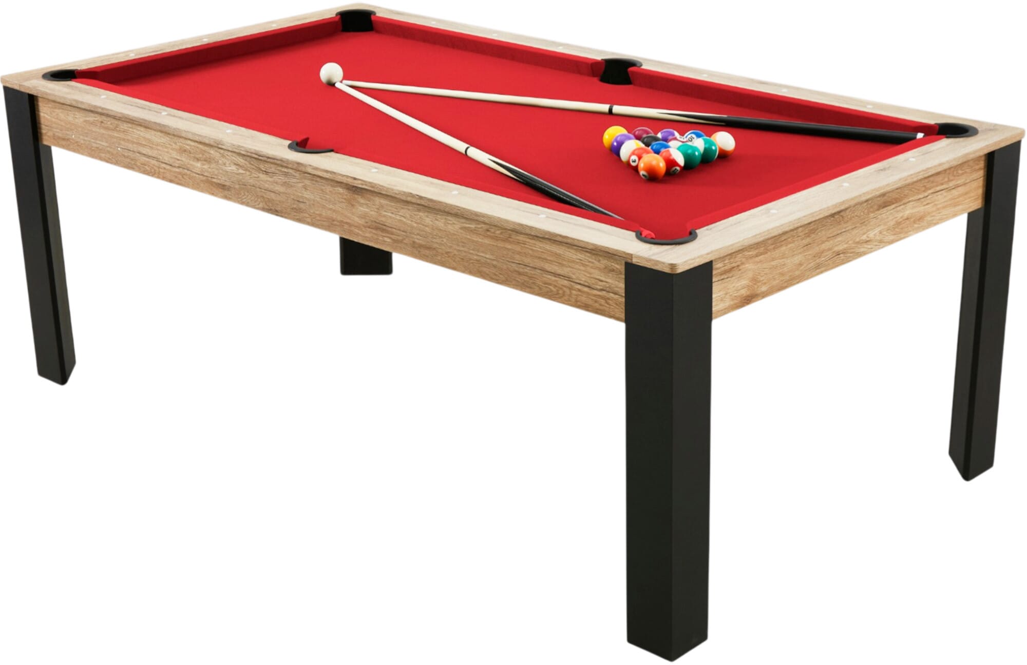 Billard preggo convertible Indus tapis rouge