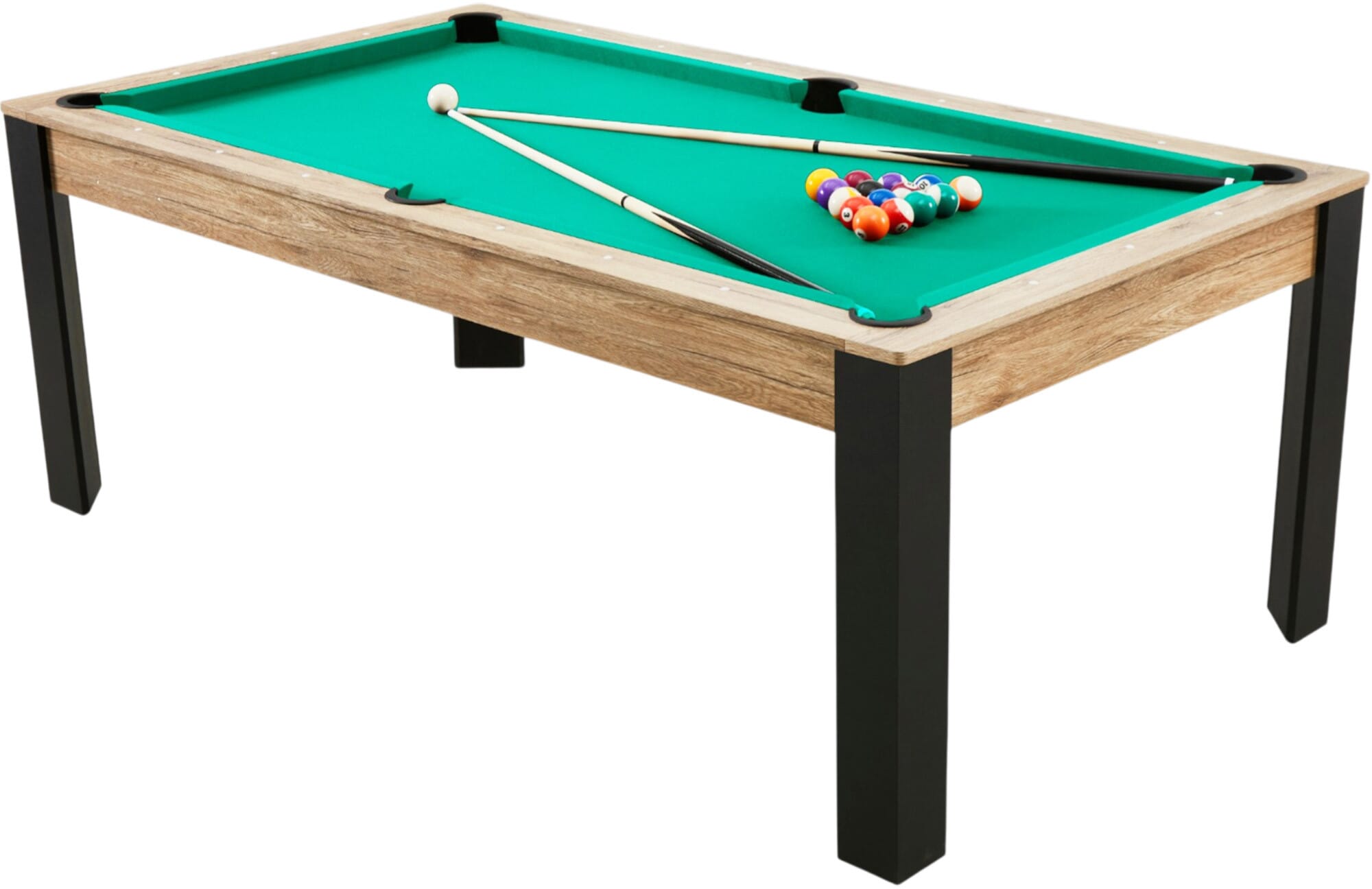 Billard preggo convertible Indus 7 FT tapis vert