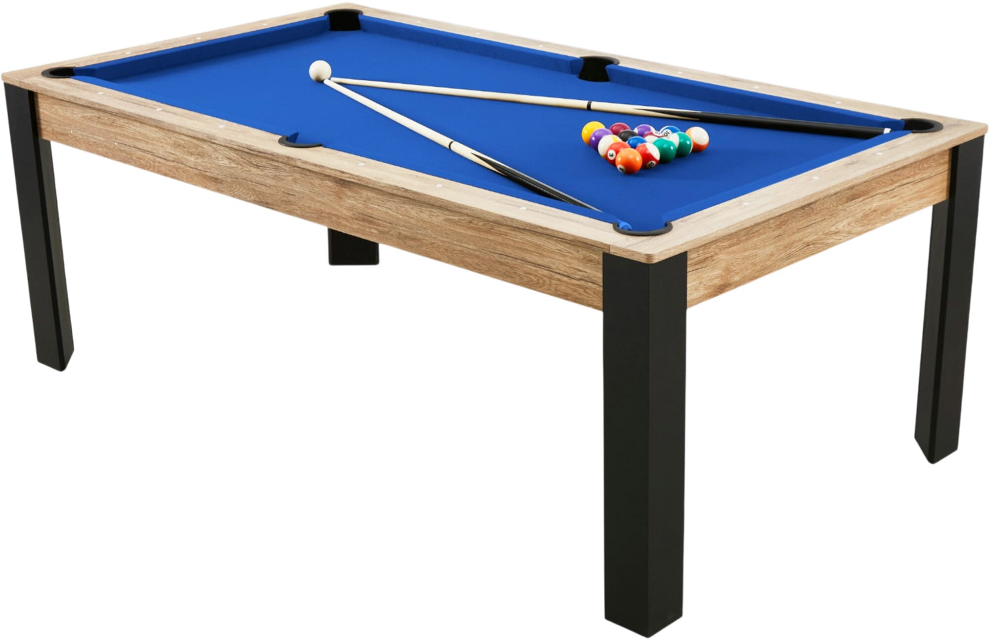 Billard Preggo convertible Indus tapis bleu