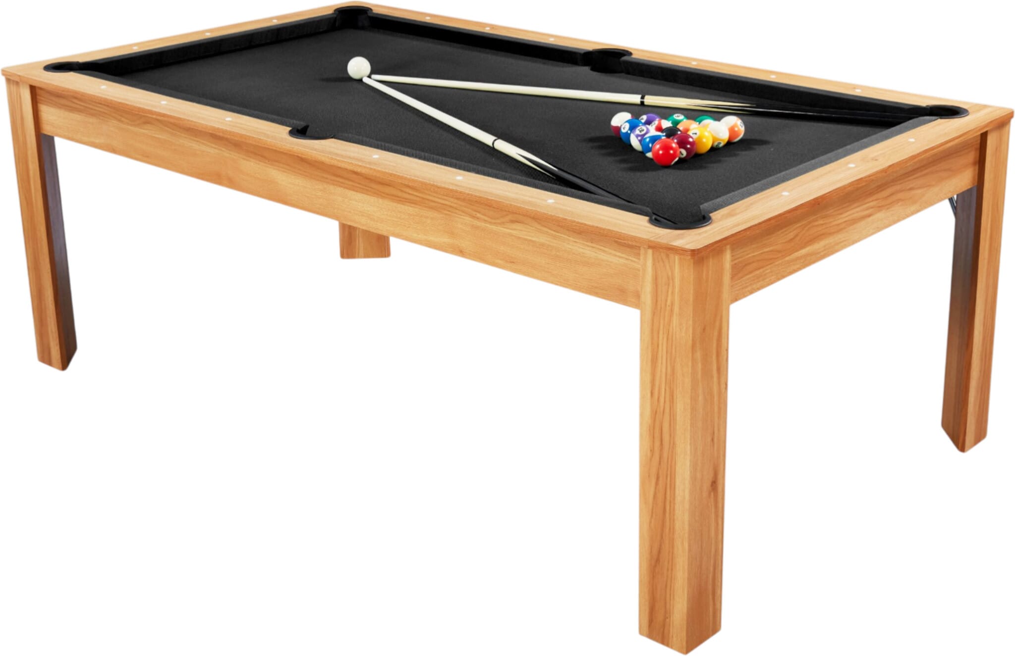 Billard Preggo convertible Bois clair tapis noir