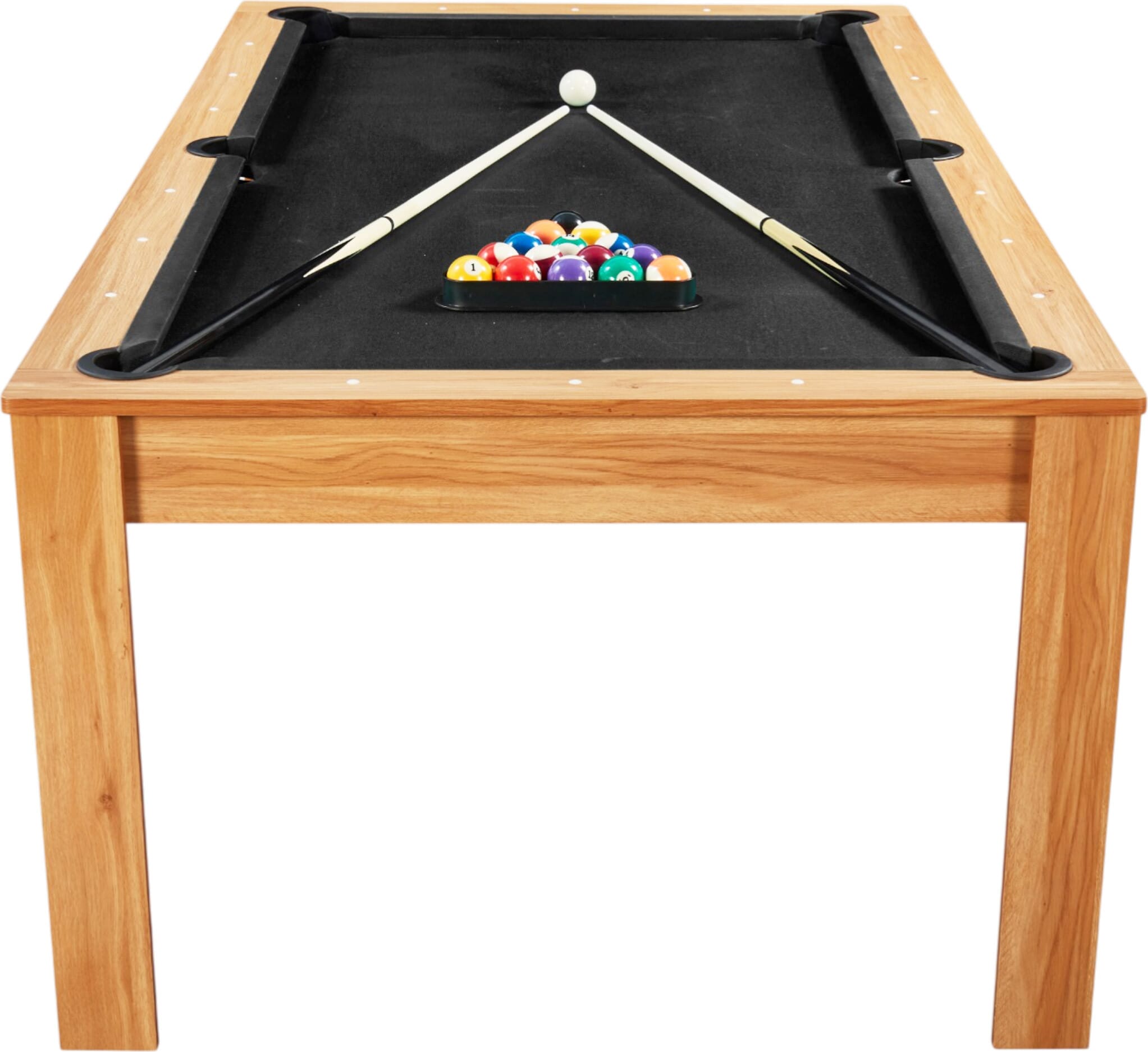 Billard Preggo convertible Bois clair tapis noir