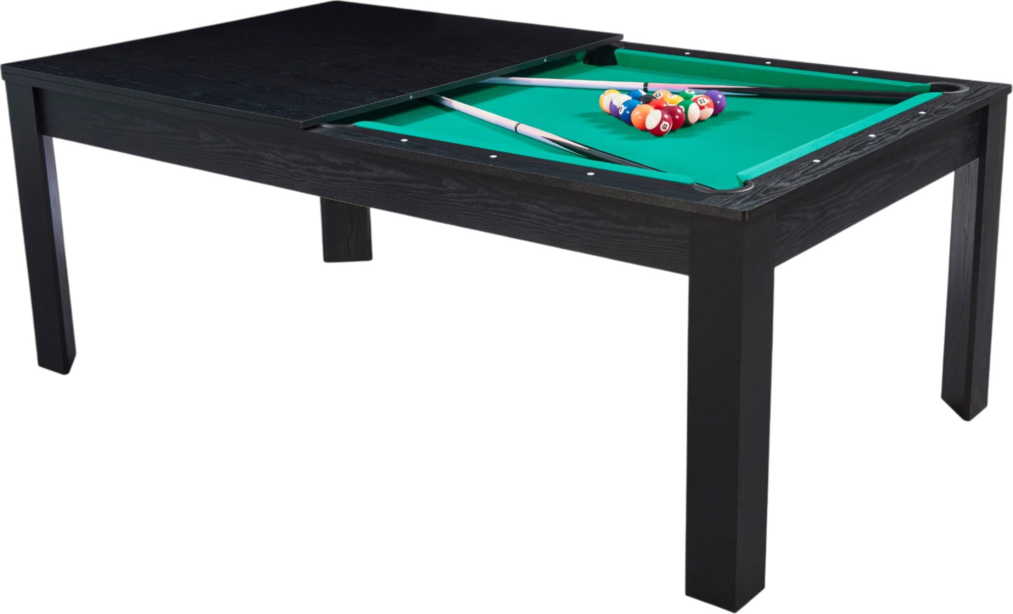 Billard Preggo convertible Noir tapis vert
