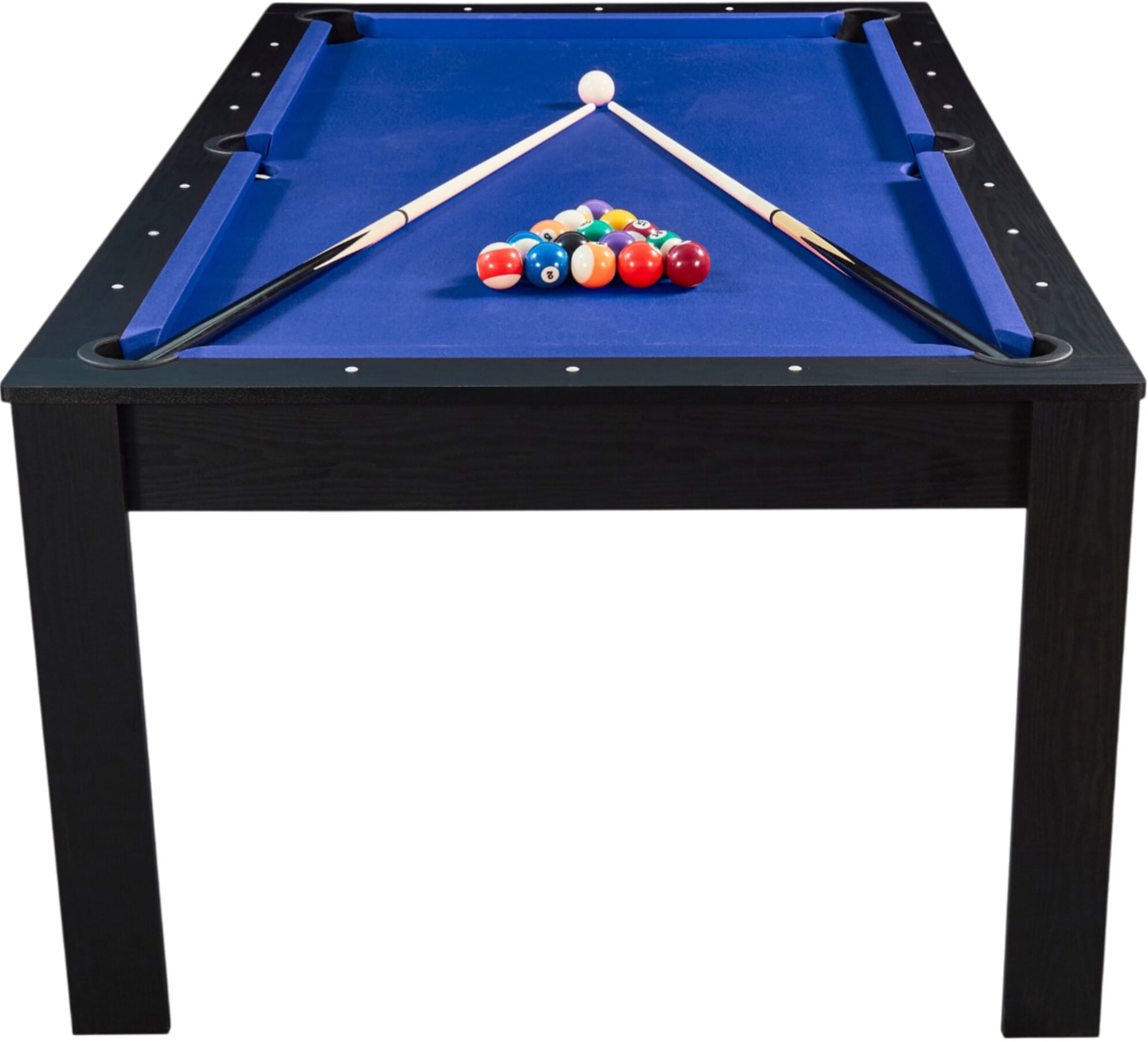 Billard Preggo convertible Noir tapis bleu