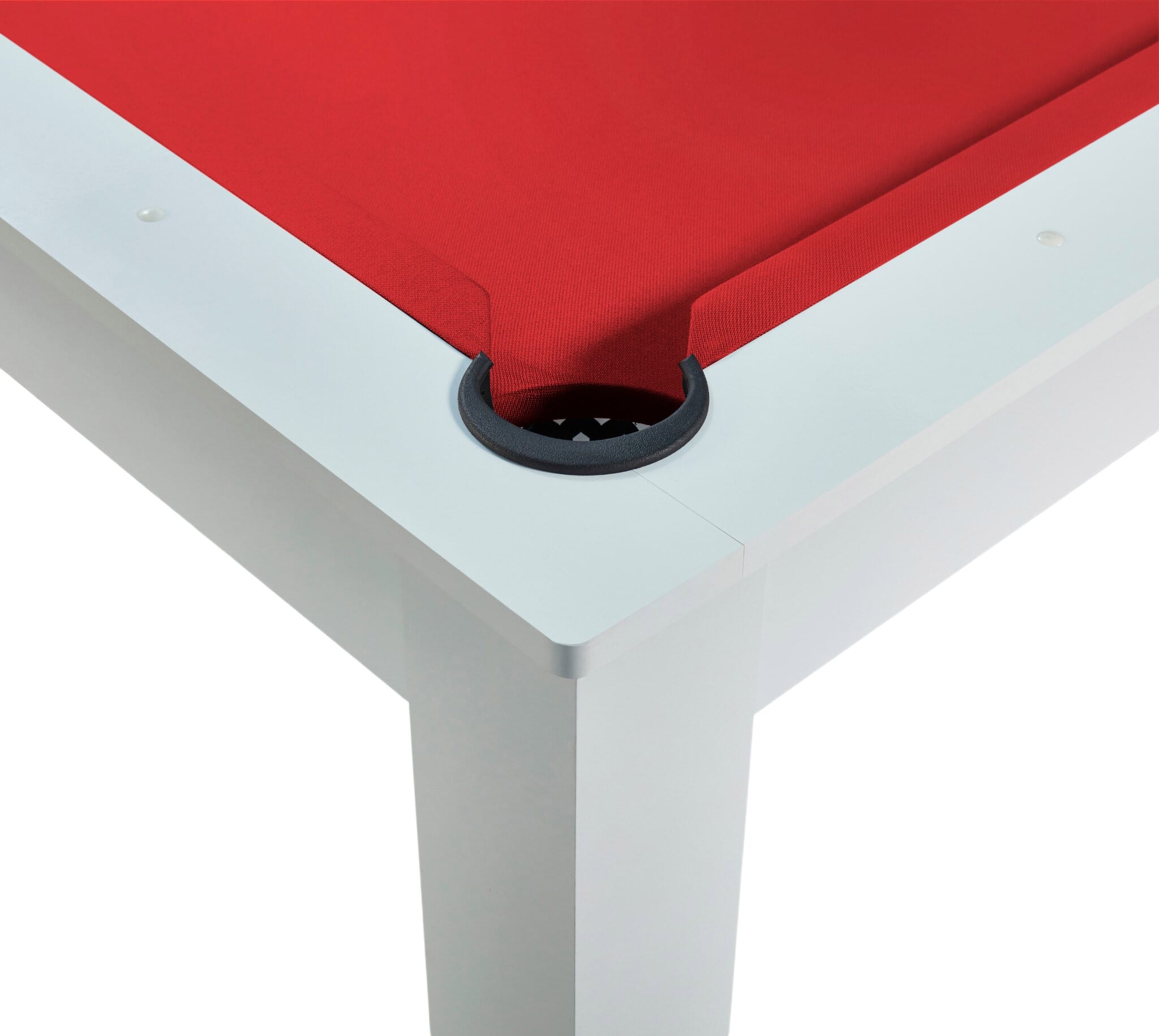 Billard Preggo convertible Blanc tapis rouge