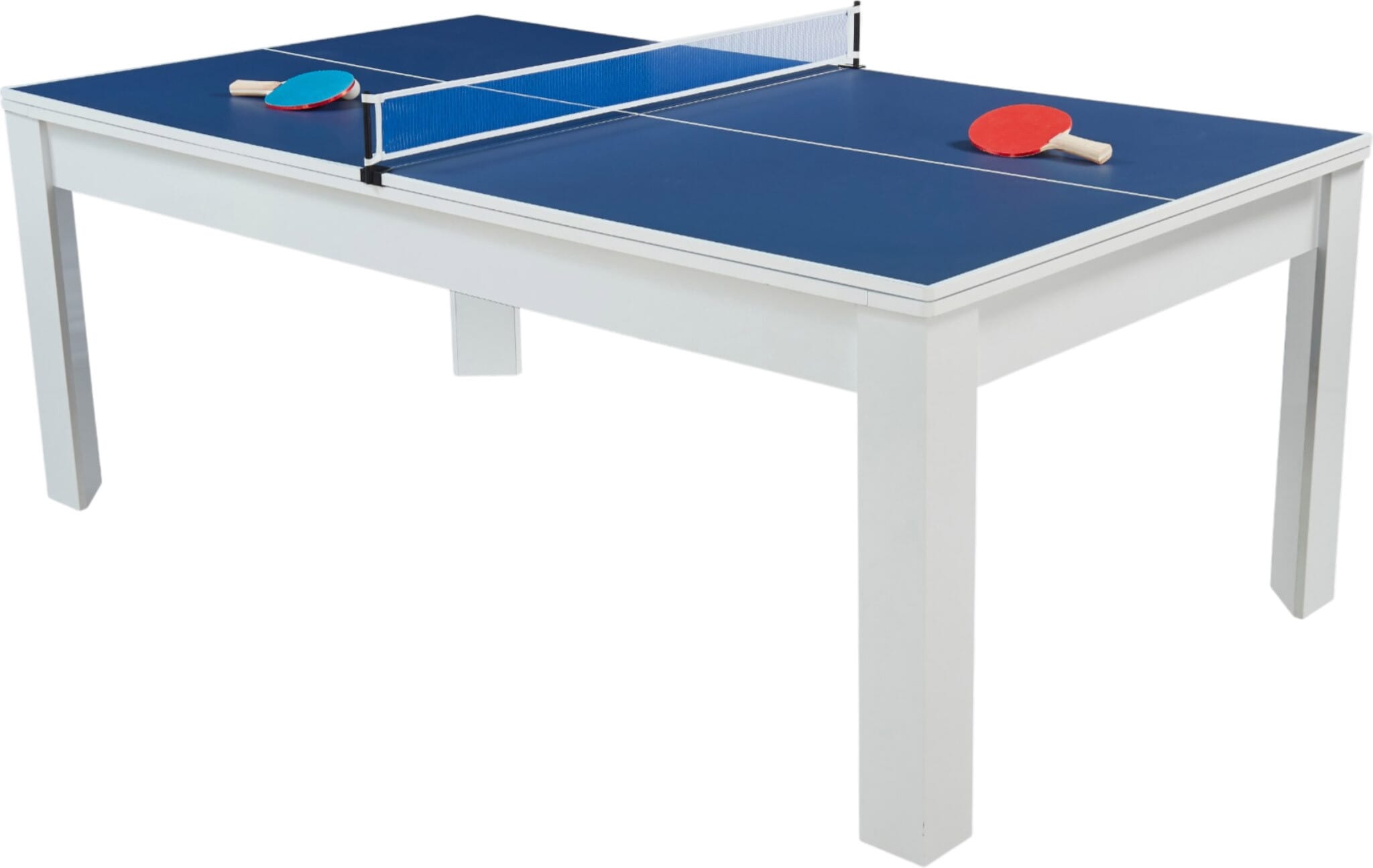 Billard Preggo convertible Blanc tapis rouge