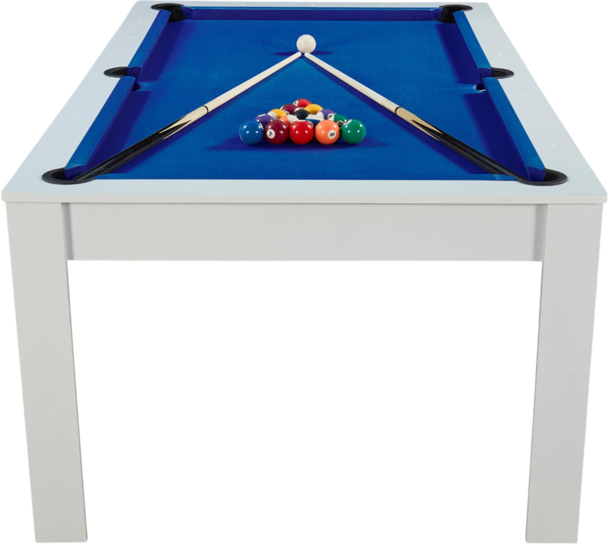 Billard Preggo convertible Blanc tapis bleu
