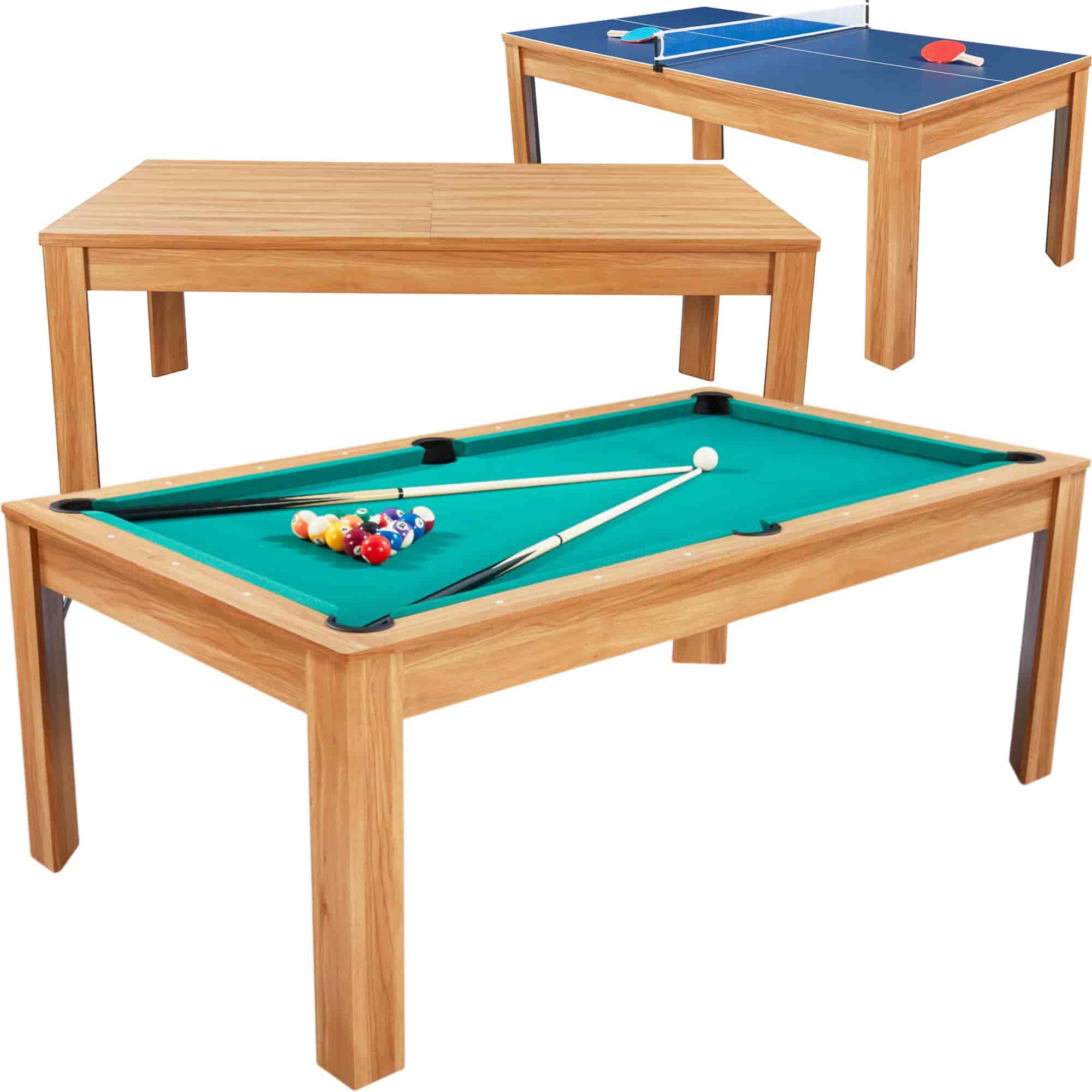 Table Multijeux COLORBABY – Baby-foot, Billard, Hockey, Ping-pong, échecs, Dames Et Plus – 12 Jeux En 1, Dès 6 Ans